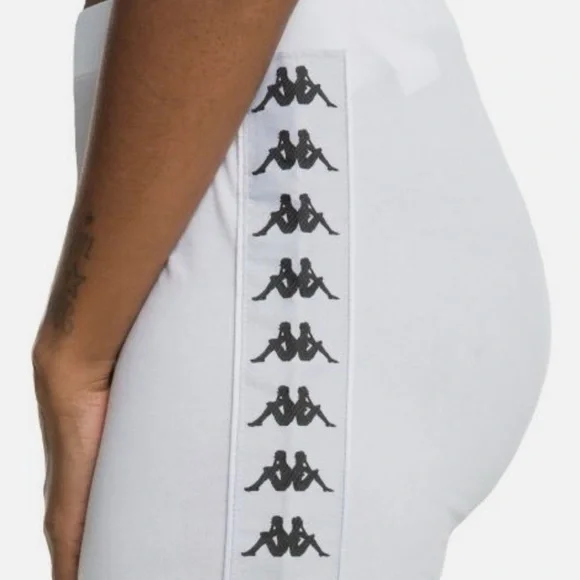 Kappa Women’s White Banda Logo Track Leggings – Size Large – NWT - Picture 5 of 5